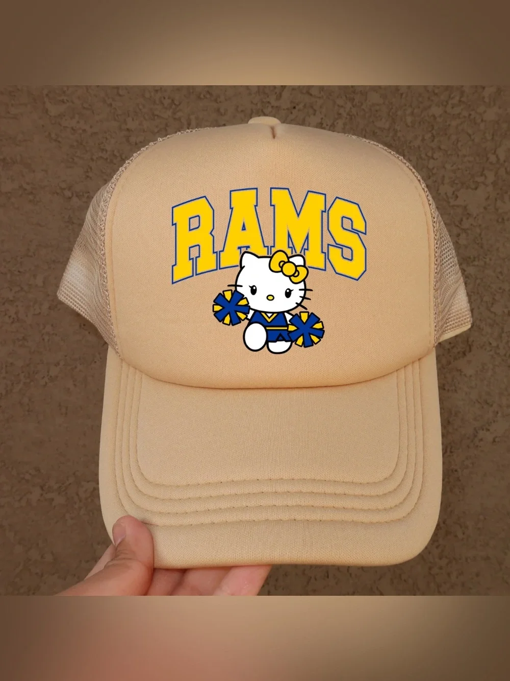 Hello Kitty Rams Football Trucker Hat